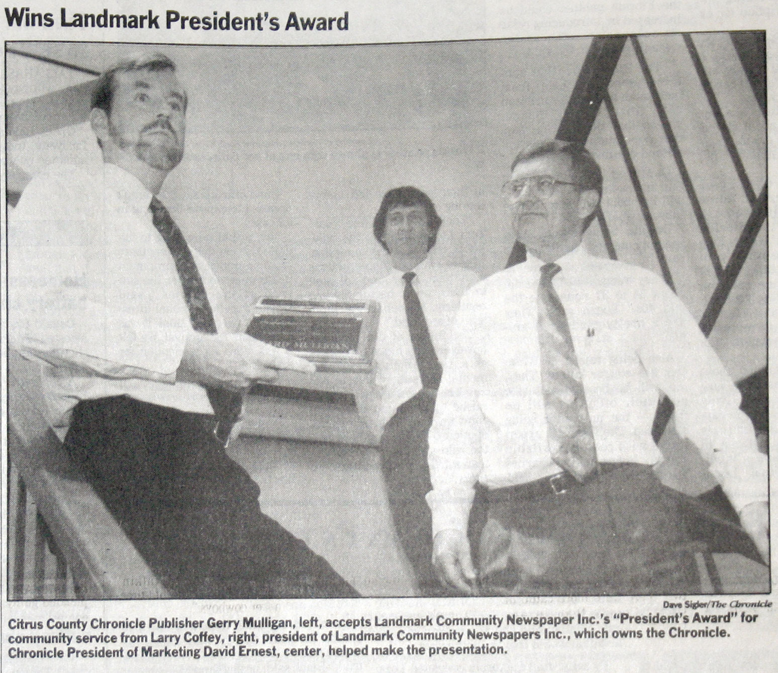 Mulligan gets Presidents Award